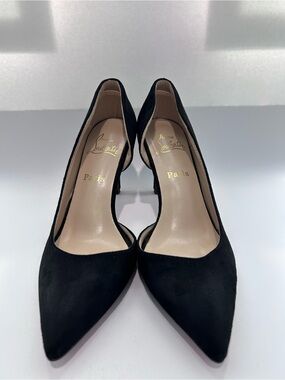 Christian Louboutin Black Suede Pointed Pumps